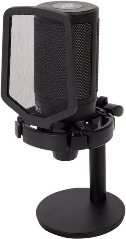 Nor-Tec Nor-Tec Streaming Microfoon | USB Microfoon Gaming | Microfoon Podcasting | Professionele Condensator Microfoon | LED Verlichting 6 Modi | Cardioïde Richting | Microfoon voor PC Laptop PS5 | Volume Knop | 180° Verstelbare Standaard