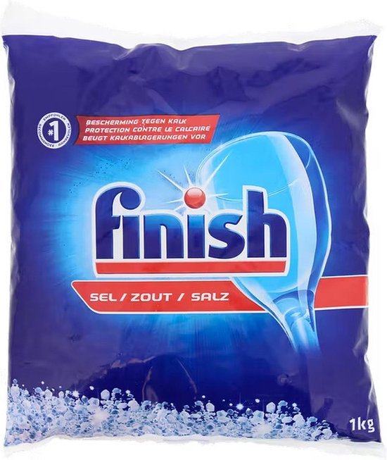 Zout Zout - 1 kg - Set van 2 zakken - Vaatwasmachine - Bescherming Tegen Kalk - Blauw / Rood - Vaatwasser - Vaatwasmachine