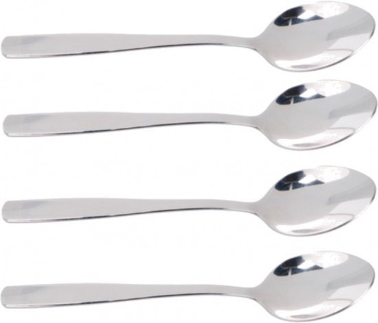 Alpina Alpina Koffie Lepels - Chroom - 15,5 cm. - 4 stuks