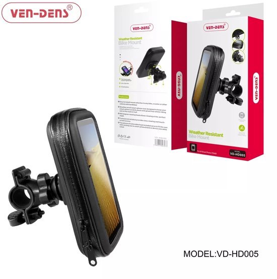 Telefoonhouder Telefoonhouder - fatbike/fiets - weather resistent- vd-hd005
