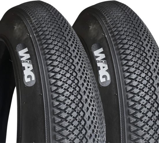 TradeFix 2x WAG 20 x 4.0 1/4 (97-406) WAG Road Slick Buitenband – Fatbike / Elektrische Fiets Band – Set van 2 – Lage Rolweerstand - Antilek