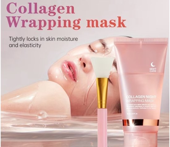 TradeFix Originele Koreaans Collagen Collageen Wrapping Night Mask – Intens Hydraterend & Verstevigend Nachtmasker