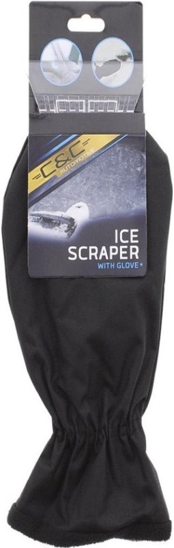 IJskrabber IJskrabber - Krabber Auto - IJskrabber Auto - Glaskrabber - Glasschraper - IJskrabber Met Handschoen - Beschermt Tegen De Kou! - Zwart