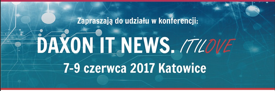 Plakat konferencji DAXON IT NEWS. ITILove
