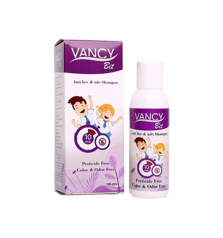 VANCY BIT ANTI Lice & nits SHAPOO 100 ML فانسي بت شامبو يقضي على القمل والصئبان ب10دقائق فقط