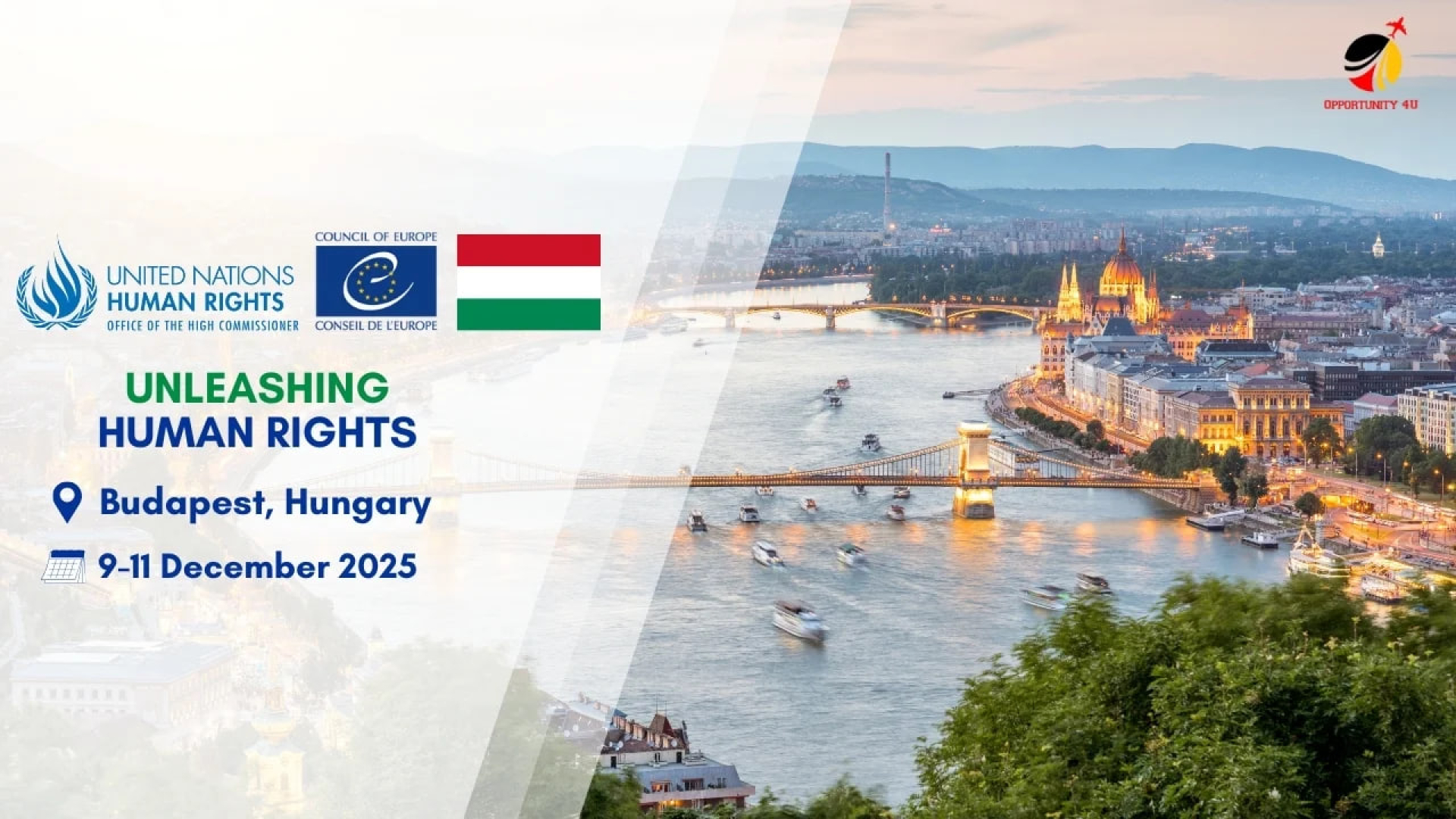 Vengriyada to'liq moliyalashtiriladigan 3 kunlik forum — Unleashing Human rights Forum 2025