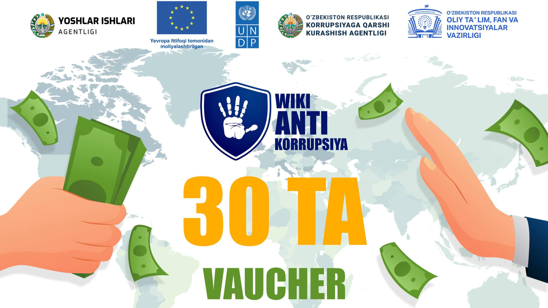 CEFR yoki Milliy sertifikat imtihonini bepul topshirish imkoniyatini beruvchi WikiAntiKorrupsiya tanlovi