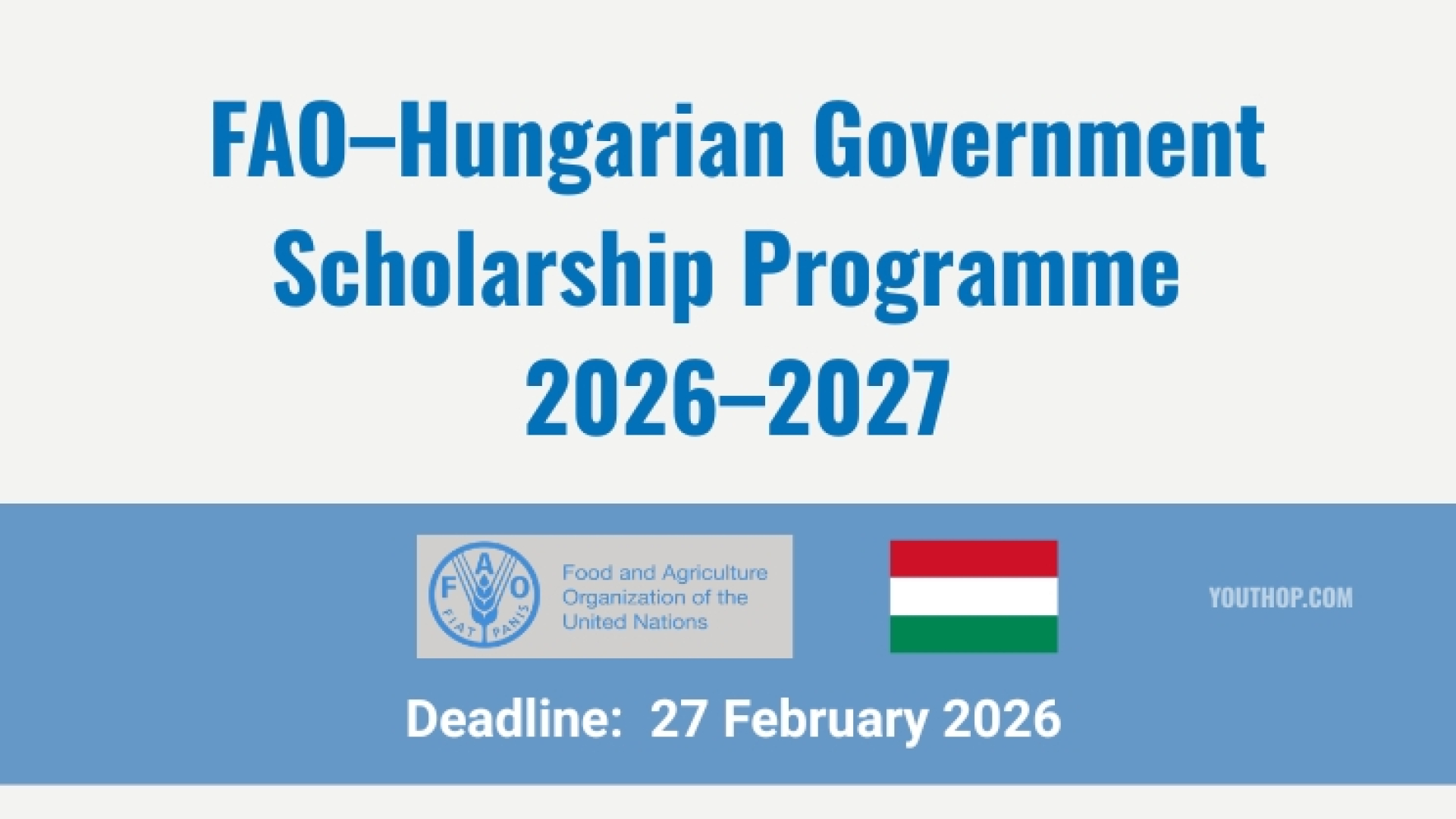 Vengriyada magistratura bosqichini toʻliq moliyalashtirilgan holda oʻqish imkonini beruvchi grant dasturi - Hungarian Government Scholarship 2026-2027