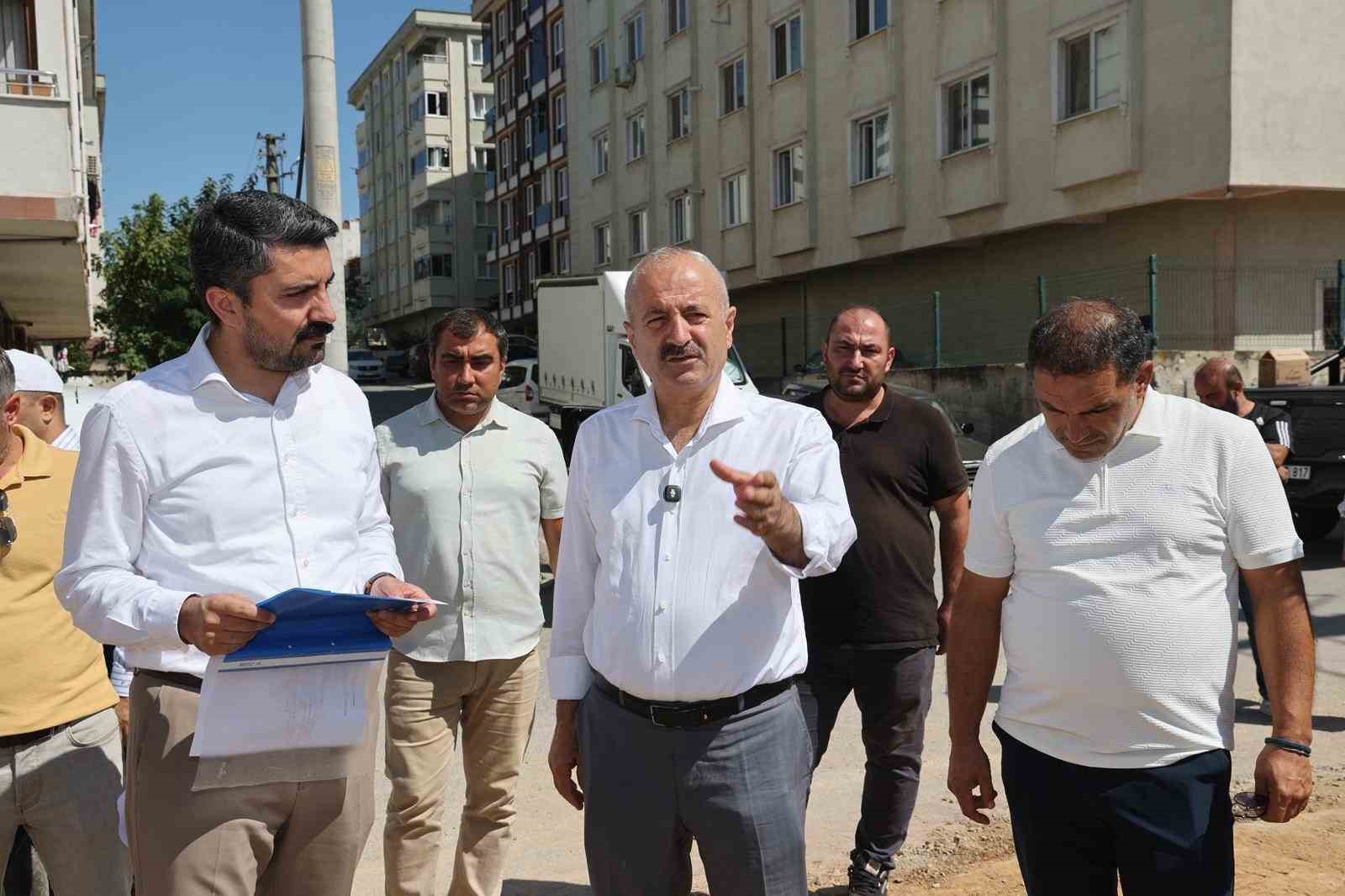 Başkan Büyükgöz sahadaki çalışmaları yerinde inceledi