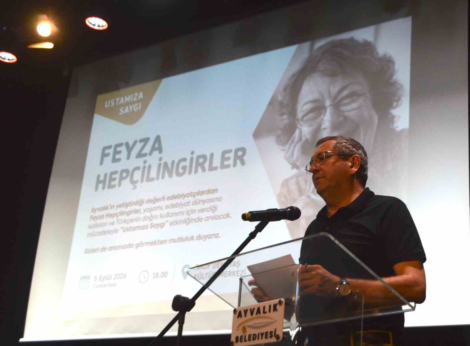 Ünlü Ayvalıklı Yazara Duygusal Vefa Gecesi