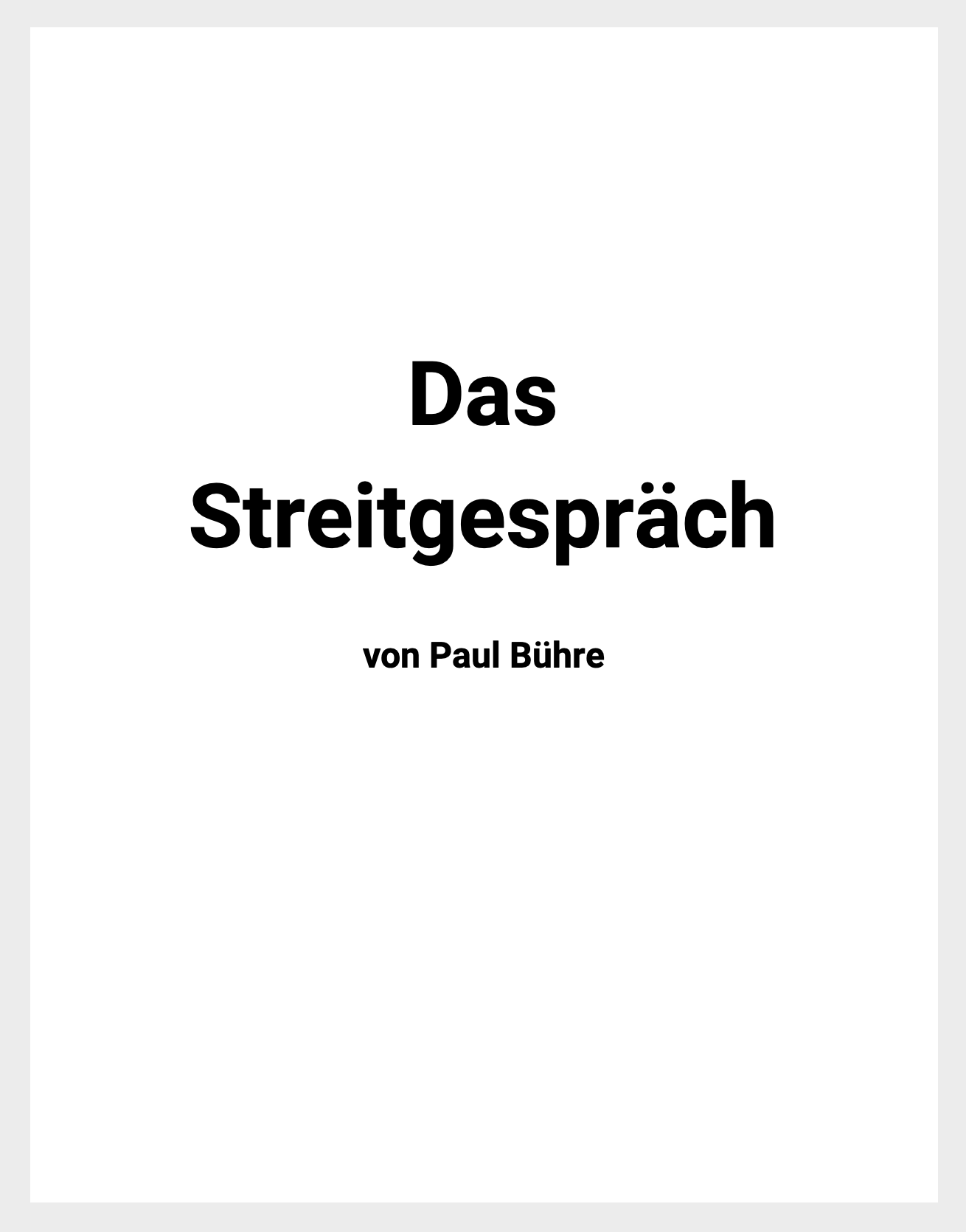 Das Streitgespraech FIRMA