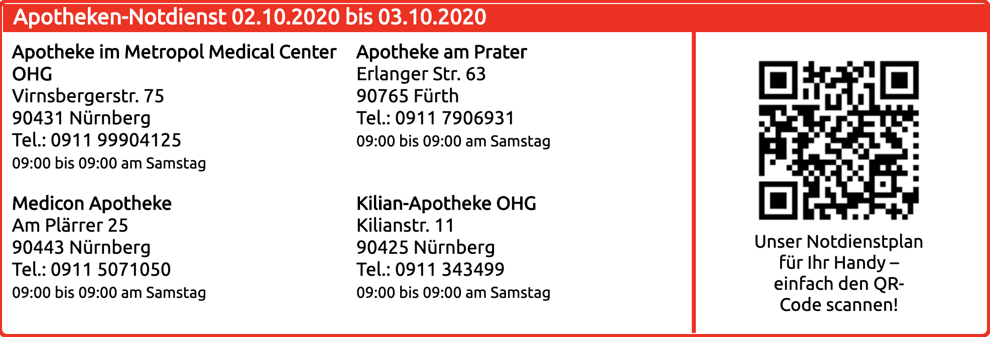 Apotheken Notdienst FIRMA