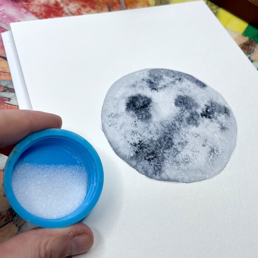 Mond malen mit 3D Effekten – einfache Anleitung