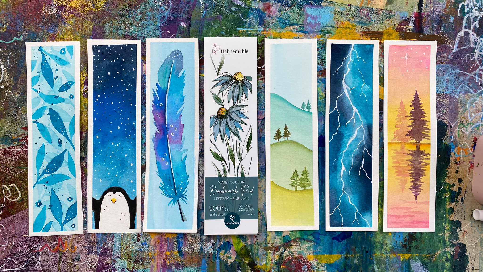 Lesezeichen malen: Schnell und einfach mit Anleitung