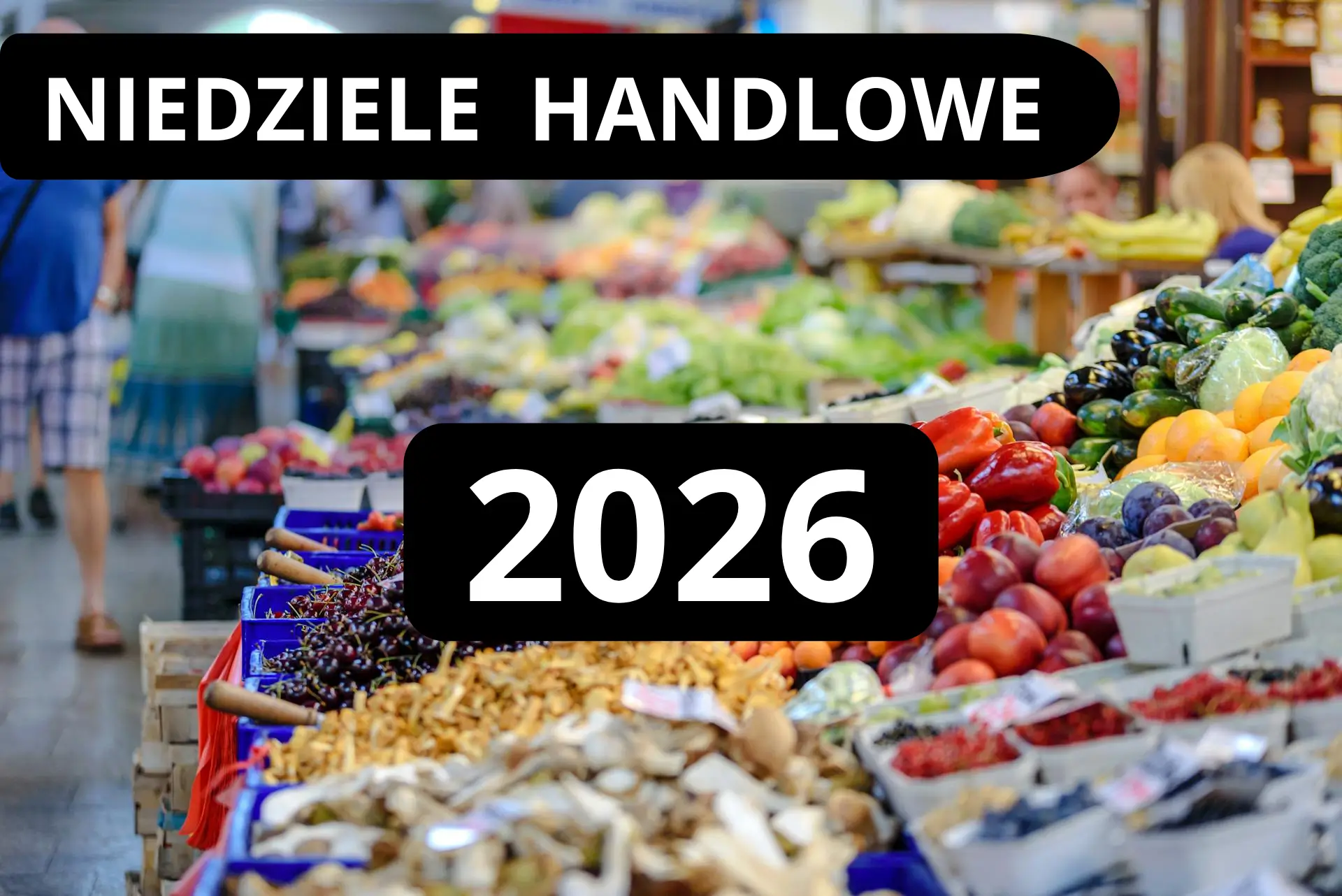 Niedziele handlowe w 2026 roku