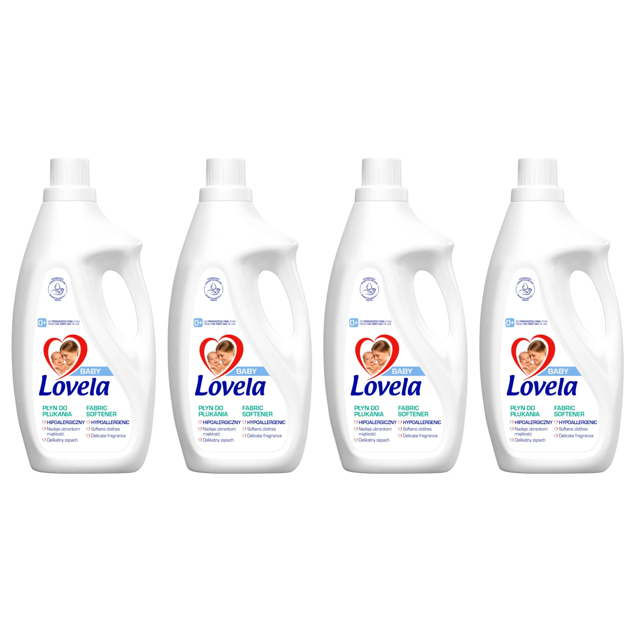 4x Płyn do płukania tkanin LOVELA Baby hipoalergiczy 33 prania 2