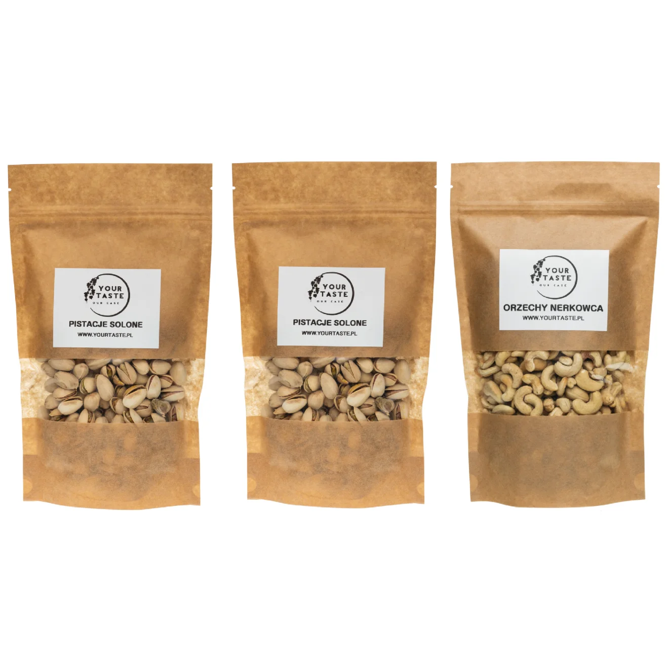 Zestaw 2x Pistacje solone 500g + Orzechy nerkowca 500g Your Taste