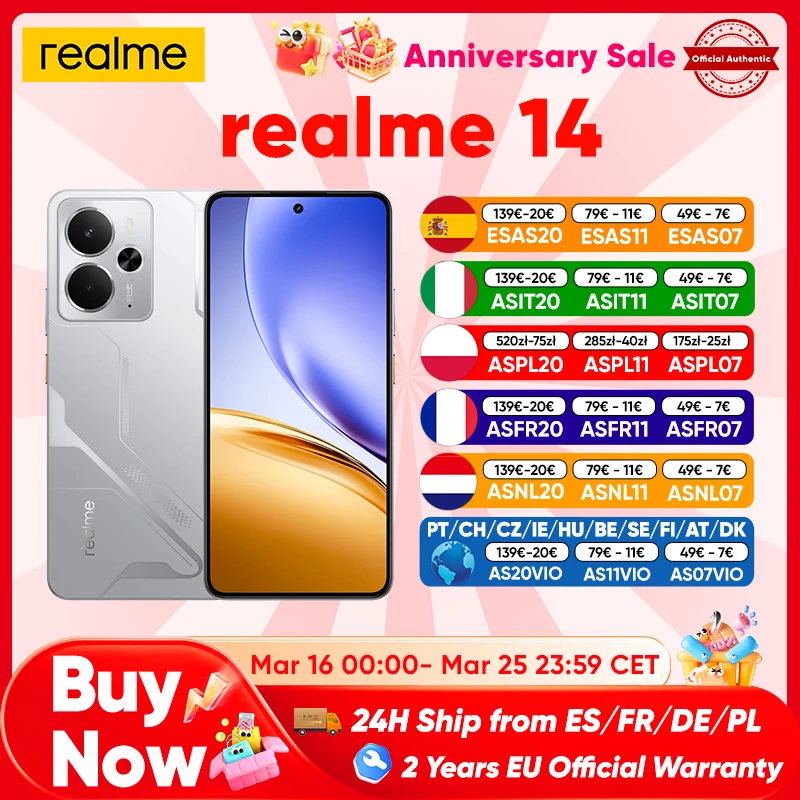 Smartfon Realme 14 5G 8+256GB