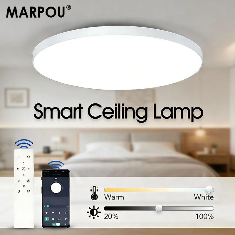 Plafon Lampa sufitowa LED ściemnialna sterowanie aplikacją 50w
