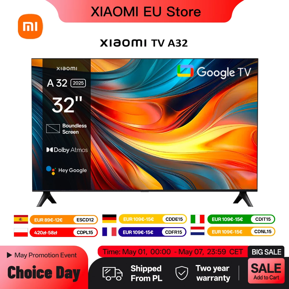Xiaomi TV A 32, z Dolby Audio ™ DTS-X i DTS Virtual:X