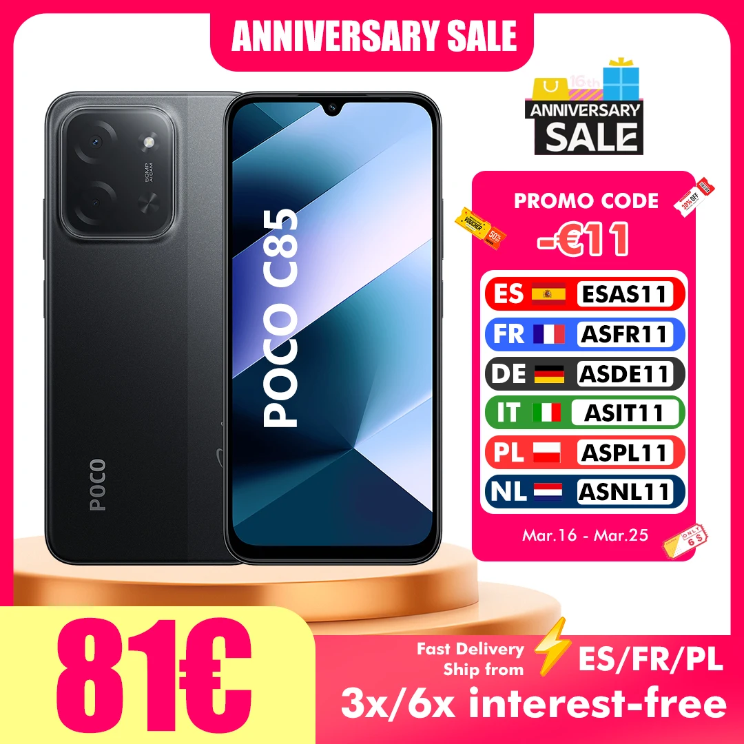 Smartfon POCO C85 6GB/128GB