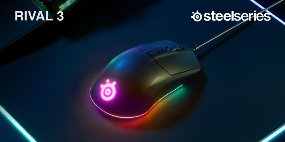 Mysz STEELSERIES Rival 3 + gratis Spotify premium na 3 miesiące