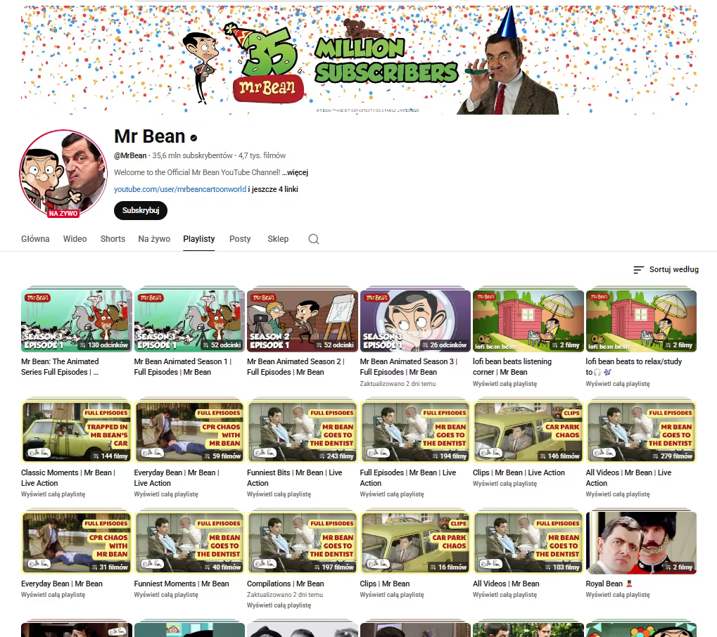 [YouTube] Wszystkie odcinki Jasia Fasoli za darmo (Serial + Animacja) HD