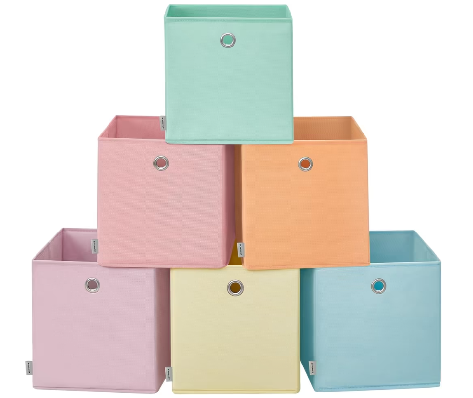 [Amazon] Zestaw 6 Pojemnych Pudełek SONGMICS 33x33x33 cm