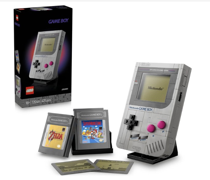 LEGO Game Boy 72046 Kolekcjonerski model Game Boya zestaw konstrukcyjny dla dorosłych prezent dla fanów retro gier Nintendo.