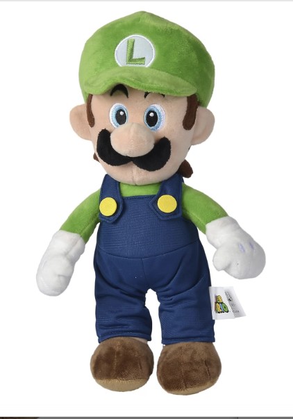 SIMBA Super Mario Luigi pluszowa zabawka 30cm
