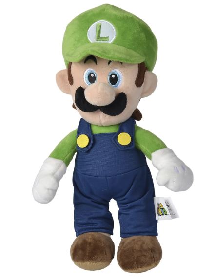 SIMBA Super Mario Luigi pluszowa zabawka 30cm
