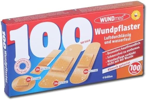 Opakowanie 100 plastrów wodoodpornych
