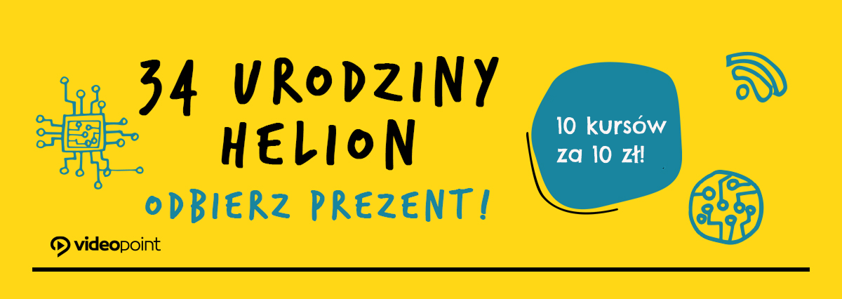 10 kursów po 10 zł | Urodziny wyd. Helion