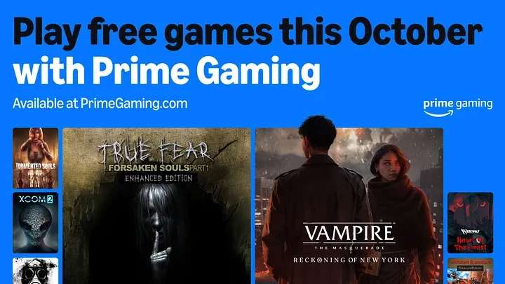 Amazon Prime Gaming na październik: XCOM 2, Vampire: The Masquerade, Fallout 3 i New Vegas, Hellslave oraz inne