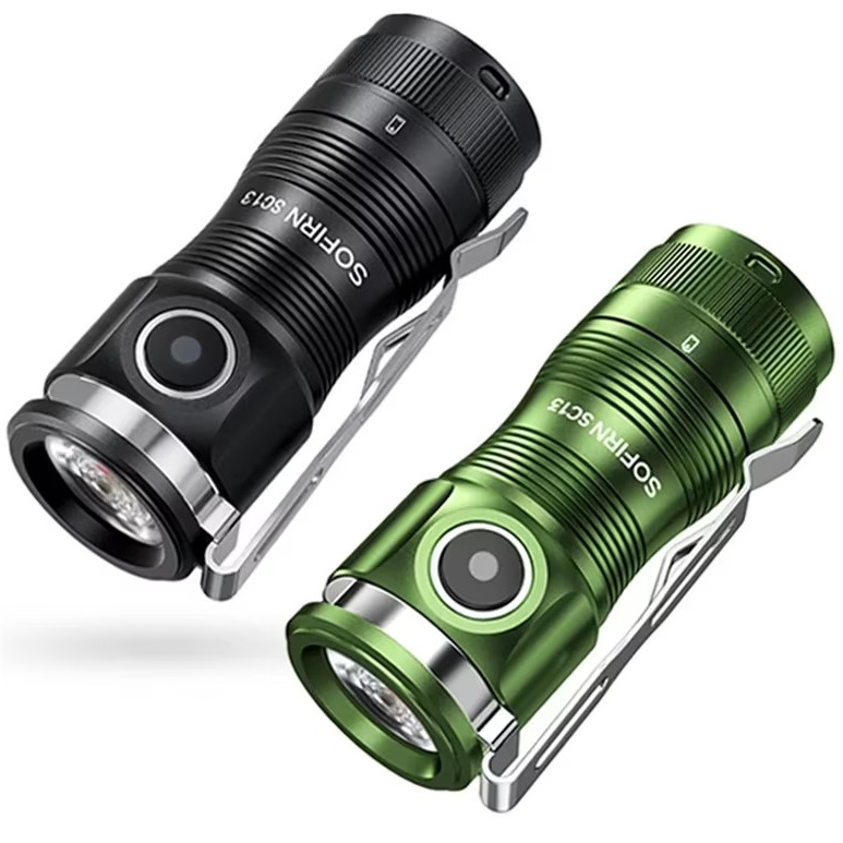 Mini latarka Sofirn SC13 519A Nichia (możliwe ~34zł z monetami) - zasięg 217m, ogniwo 1100mAh, waga ~60g z baterią, dostawa z Polski - $11.48