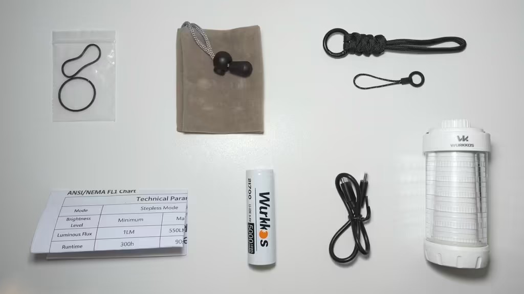 Lampa kempingowa Wurkkos CL01 + akumulator 5000mAh (historycznie niska cena)