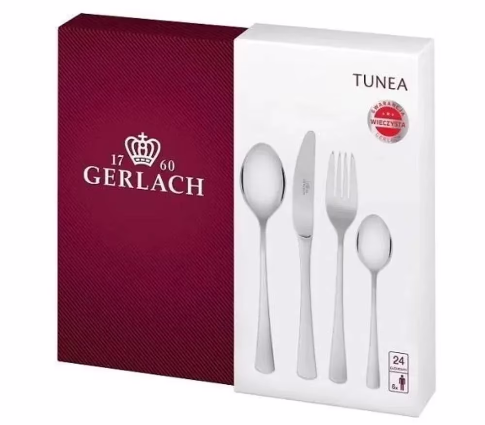 Zestaw sztućców dla 6 osób 24 elementy - marka GERLACH