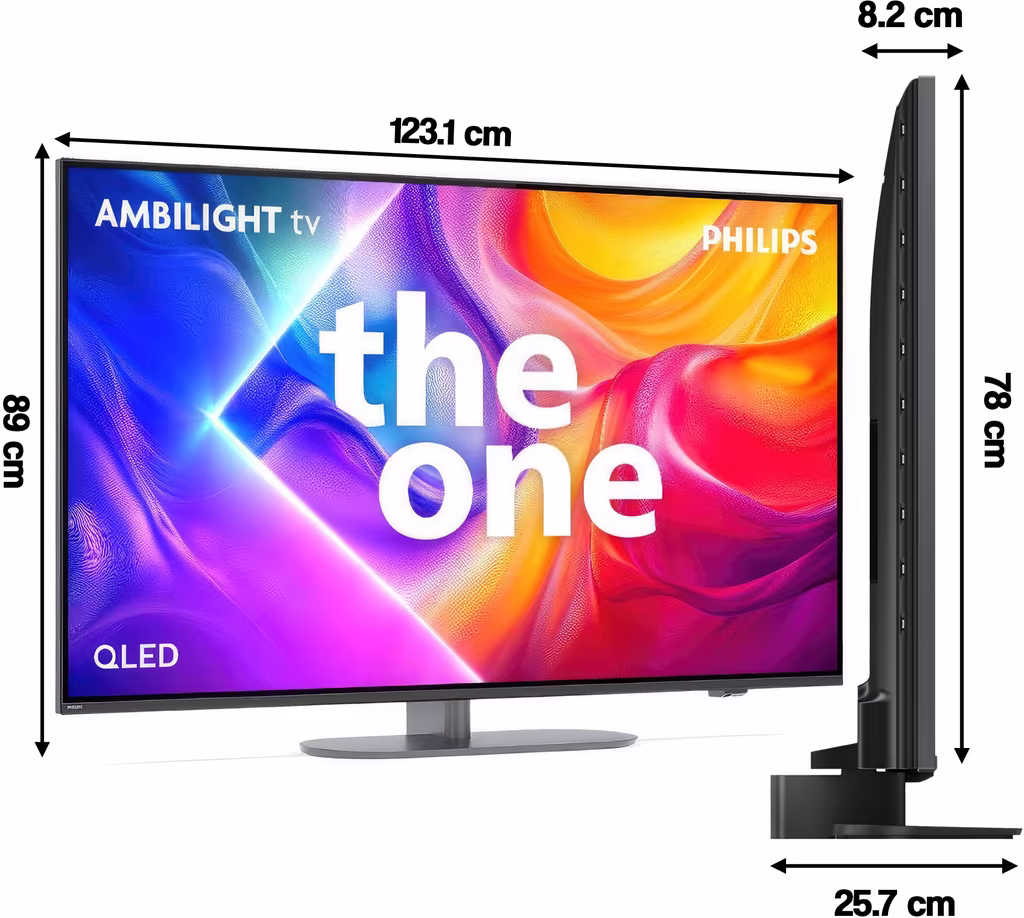 Telewizor PHILIPS 55PUS9060 55" QLED 4K 144Hz VRR Titan OS Ambilight x3 Dolby Atmos Dolby Vision HDMI 2.1