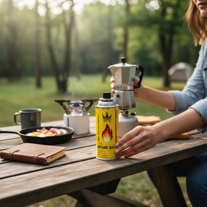 12 x kartusze gazowe kartusz gazowy REX GAS ( 1szt 4.08pln)