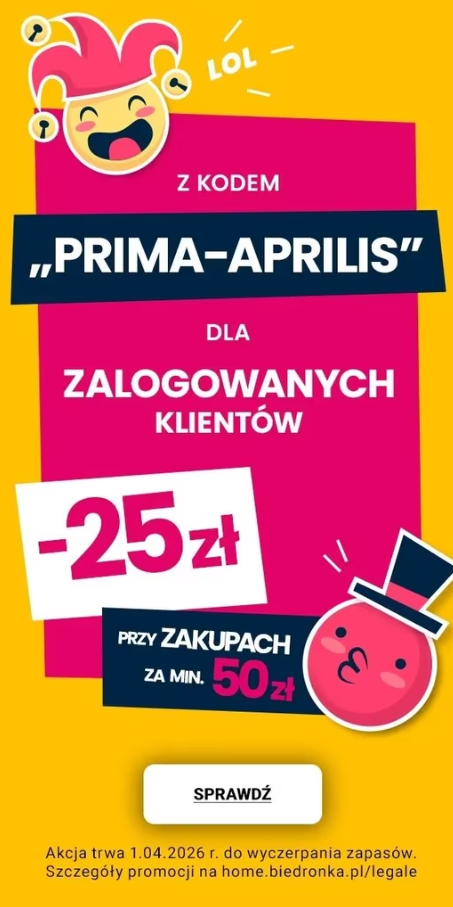 [Biedronka Home] Rabat -25zł przy zakupach za min. 50zł