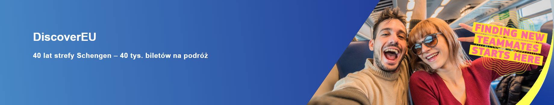 40 lat strefy Schengen - 40 tys biletów na darmową podróż po Europie dla osób w wieku 18 lat