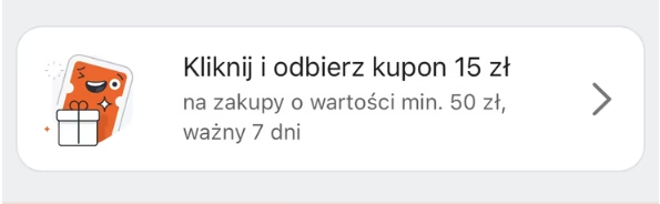 [Allegro] Kupon od Allegro -15zł (MWZ 50zł)