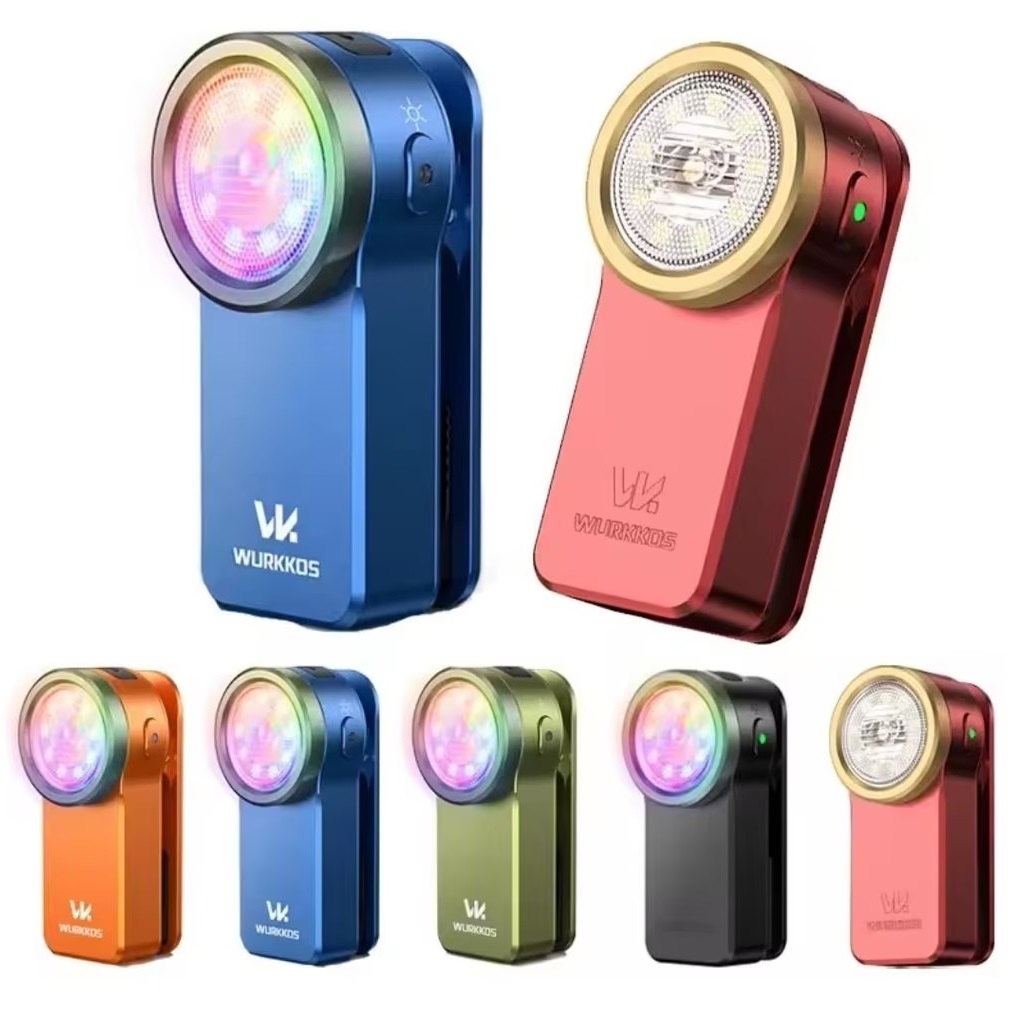 Latarka na klips Wurkkos HD03 Mini (~40zł z monetami) - moc 680lm, waga ~50g, 3 tryby (spot/flood/RGB), magnes, USB-C, IPX6 - $14.16