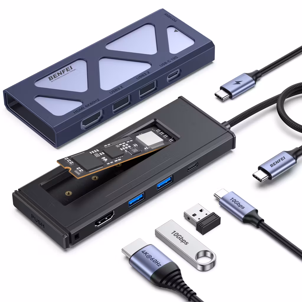 [Amazon] BENFEI Hub USB C 6 w 1 z obudową M.2 NVMe SSD