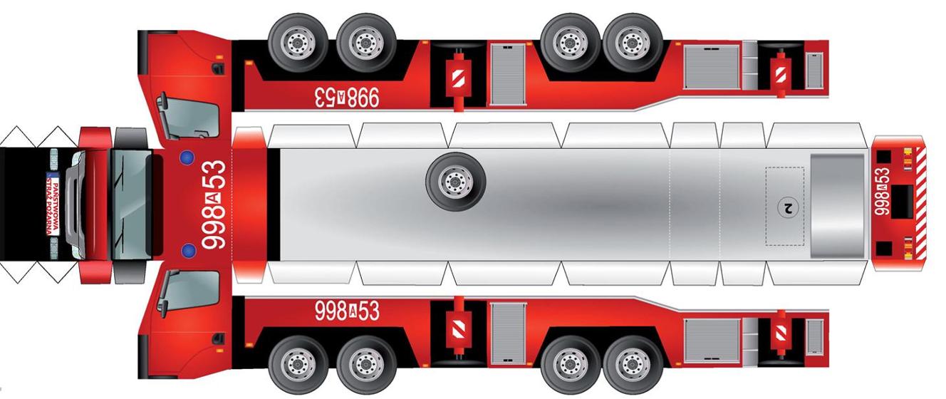 9 modeli Wozów strażackich do pobrania i sklejenia, za darmo