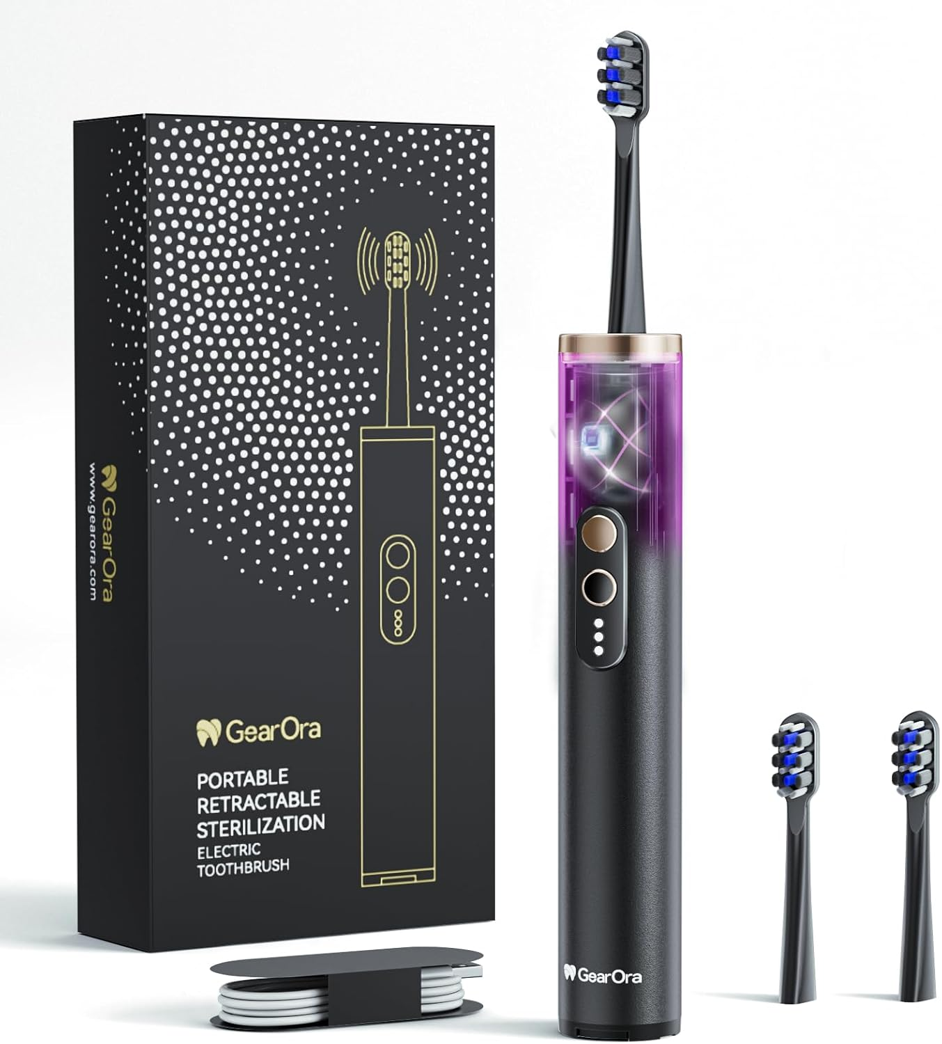 GearOra Retractable Electric Toothbrush