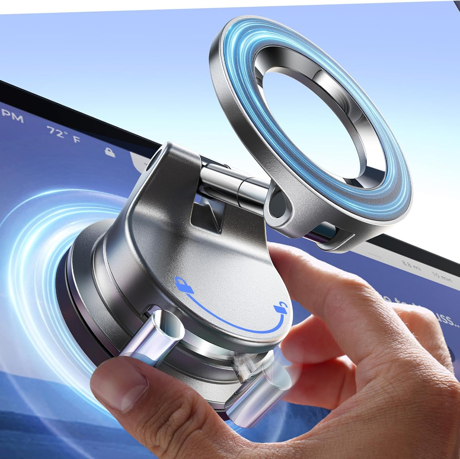LISEN for Magsafe Car Mount Vacuum Car Phone Holder Magnetic