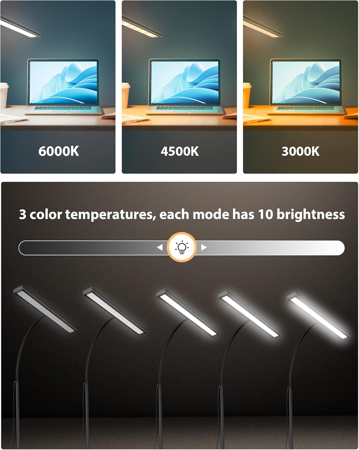 Lampa biurkowa 160 LED