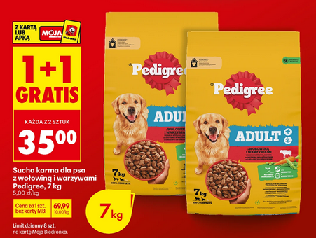 Karma dla psa Pedigree 7kg (1+1 gratis) BIEDRONKA