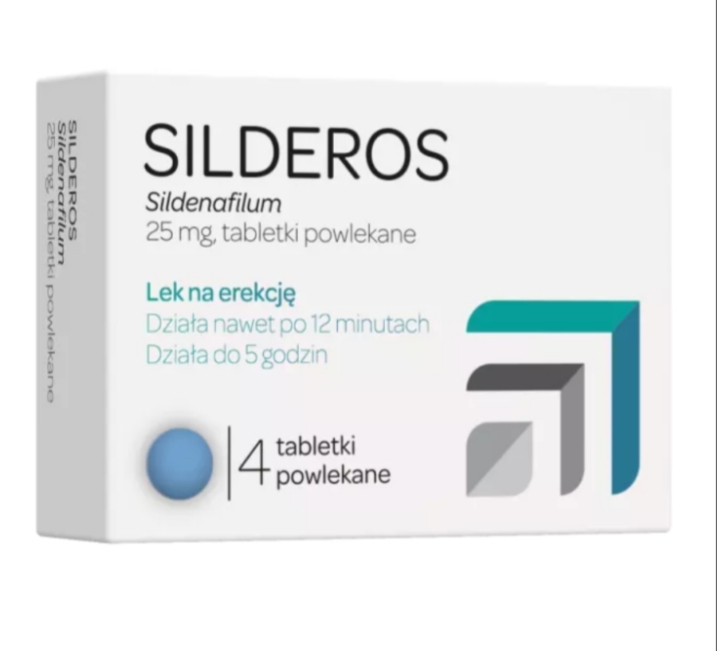 Silderos 25 mg, 4 tabl. LEK na potencje, erekcje